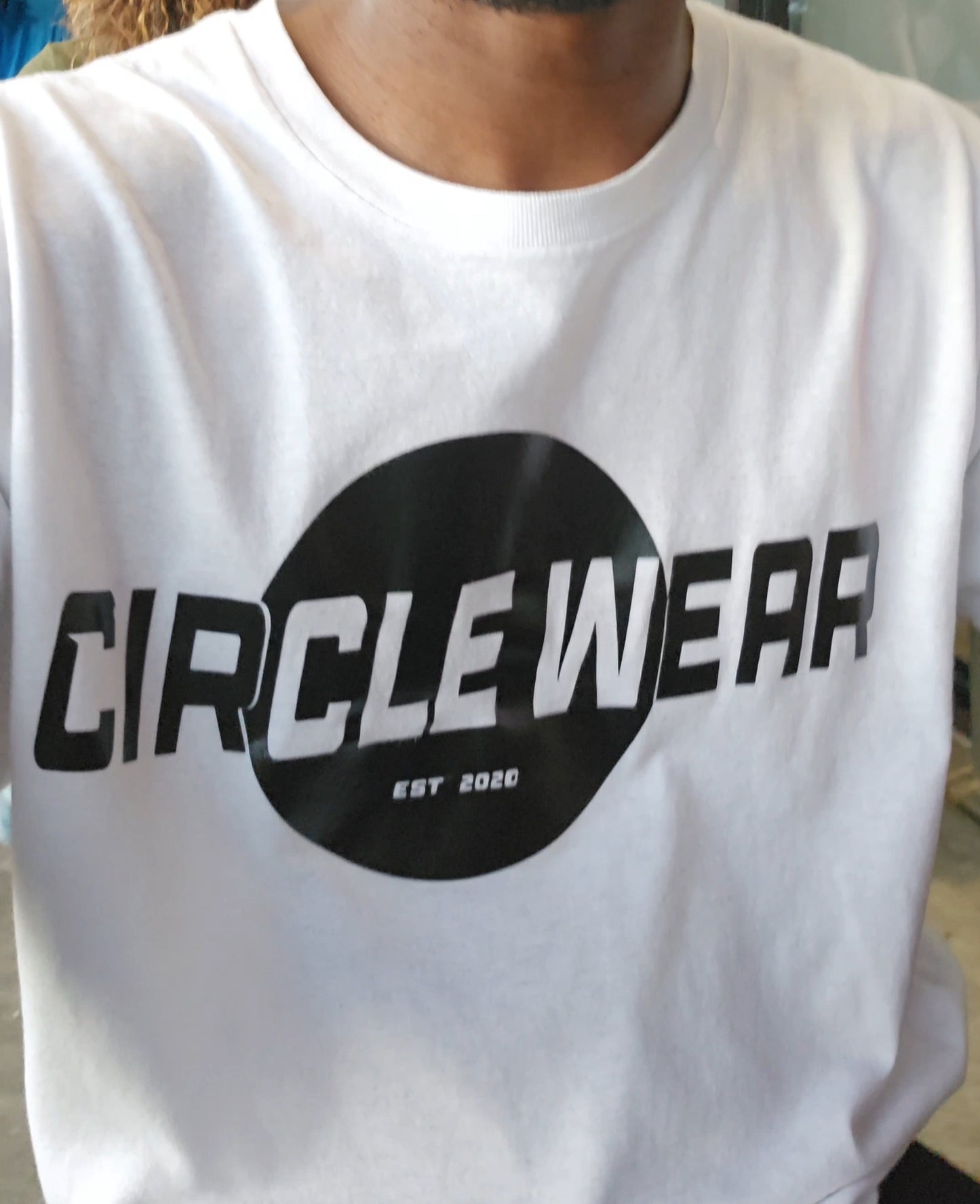 White Circle Wear G2 Short Sleeve White Tee