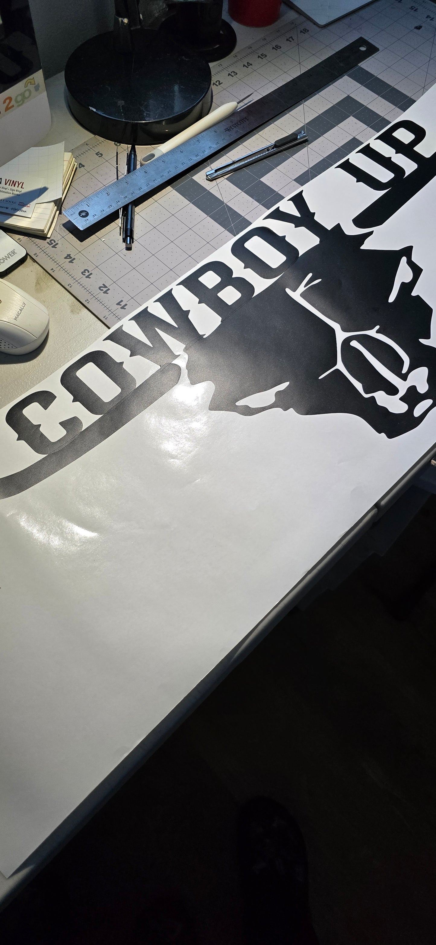 Cowboy Up Decal Sticker for Car Truck SUV