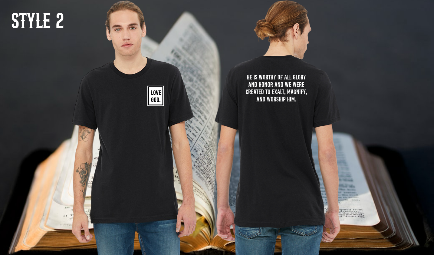 Love God Short Sleeve Tshirt Unisex for Men and Women