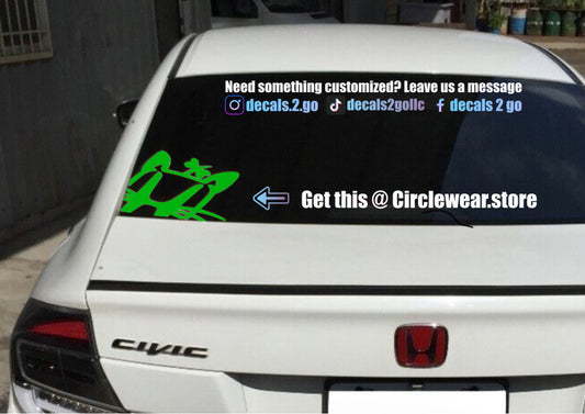 Hello Kitty Honda Decal Sticker