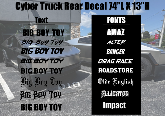 The Cybertruck Decal Sticker