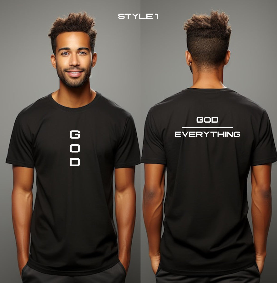 God Over Everything & Everybody Tshirt Men Fit 3 Designs