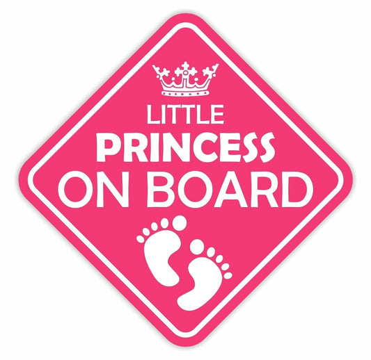 Little Pricess On Board Vinyl Decal Sticker