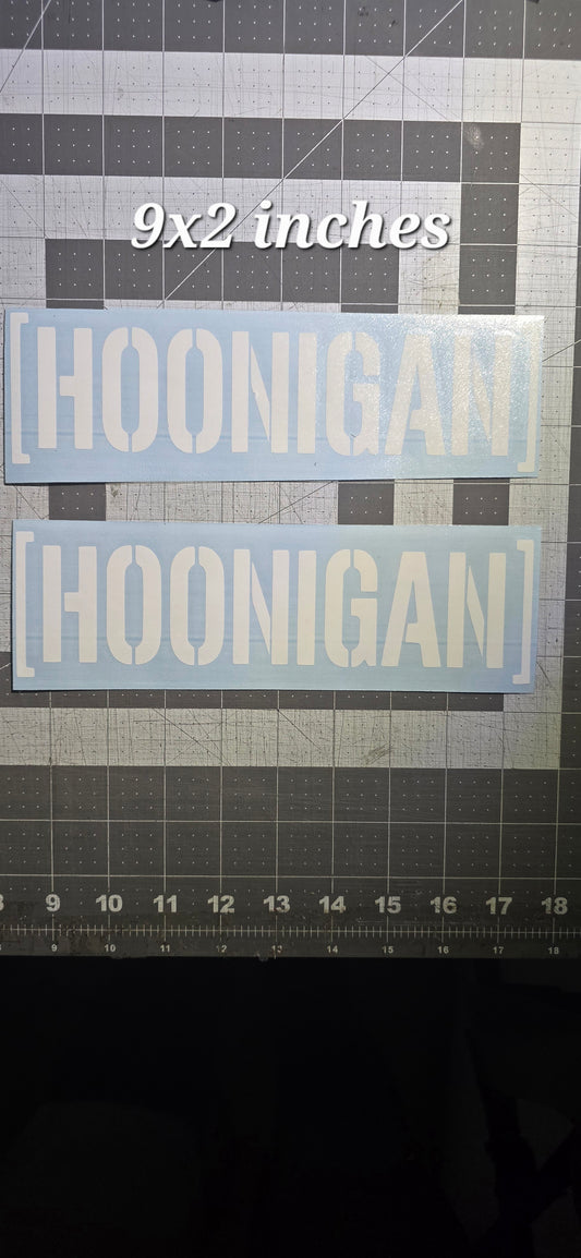 Hoonigan Vinyl Car Boat Motorcycle Glass Mirror Decal Sticker Die Cut